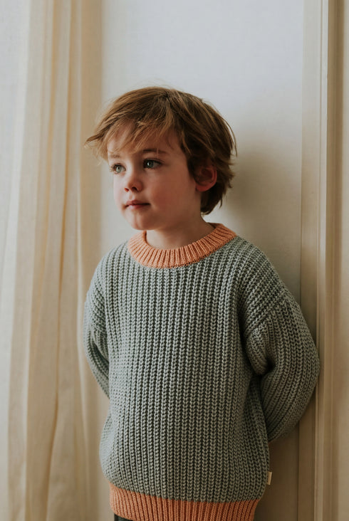 Chunky Knitted Sweater - SUGAR SURF (PO)