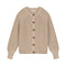 Balloon Sleeve Knitted WOMEN'S Cardigan - IVORY