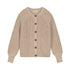 Balloon Sleeve Knitted WOMEN'S Cardigan - IVORY