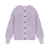 Raglan Knitted WOMEN'S Cardigan - LILAC (PO)