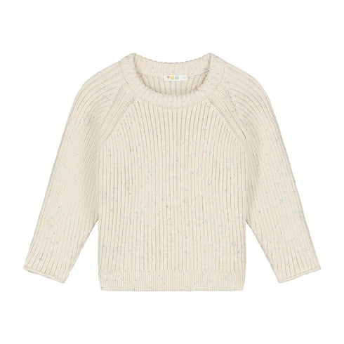 Big Rib Knitted Sweater - SPECKLES