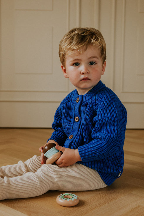 Raglan Cardigan - BLUEBERRY