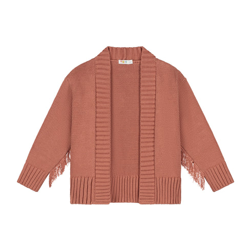 Knitted Cardigan with Frills - TERRA
