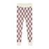 Checkered Knitted Leggings - MAUVE
