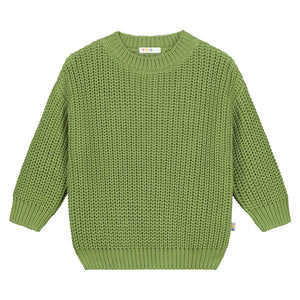 Chunky Knitted Sweater - OLIVE