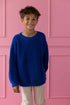 Chunky Knitted Sweater - BLUEBERRY