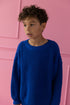 Chunky Knitted Sweater - BLUEBERRY