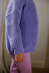 Chunky Knitted Sweater - LAVENDER