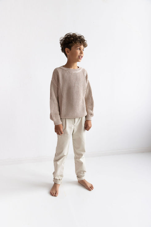 Chunky Knitted Sweater - MOON (PO)