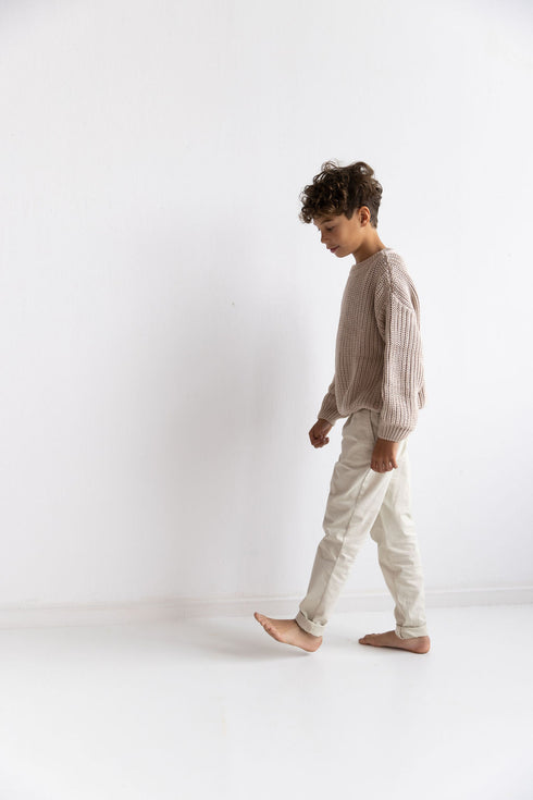 Chunky Knitted Sweater - MOON (PO)