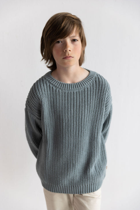 Chunky Knitted Sweater - OCEAN (PO)