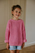 Chunky Knitted Sweater - BUBBLE GUM PINK