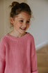 Chunky Knitted Sweater - BUBBLE GUM PINK