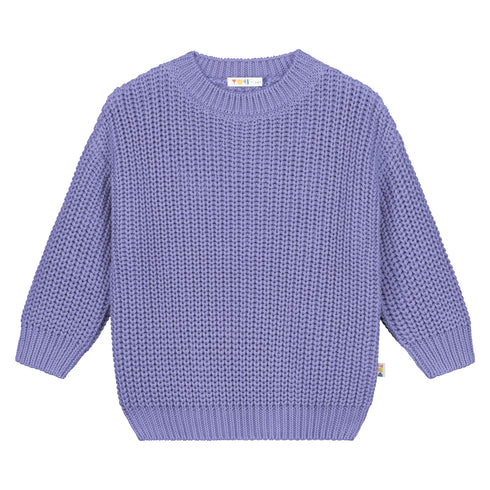 Chunky Knitted Sweater - LAVENDER