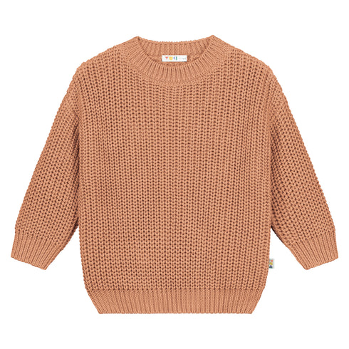 Chunky Knitted Sweater - PEACH