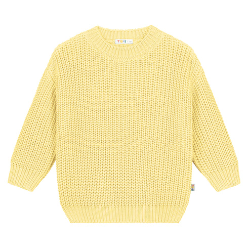 Chunky Knitted Sweater - VANILLA