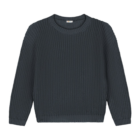 Chunky Knitted WOMEN'S Sweater - CHARCOAL