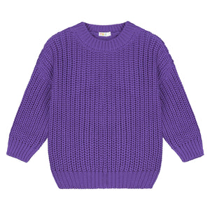 Chunky Knitted Sweater - AMETHYST