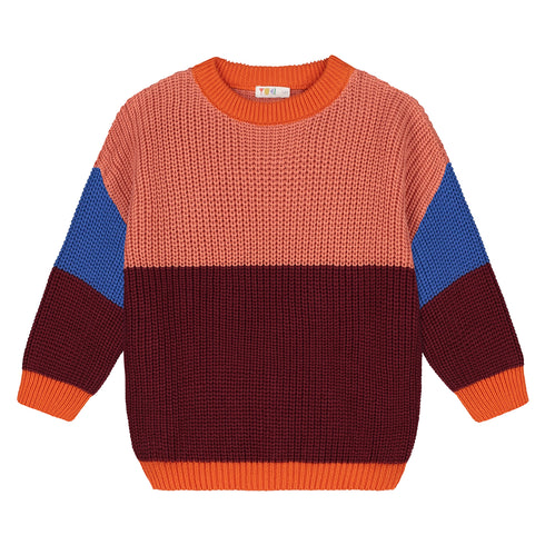 Color Block Sweater - BOOGIE WOOGIE