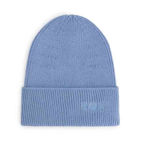 Fine Knitted Beanie - CORNFLOWER (PO)