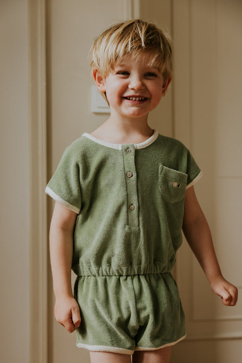 Terry Playsuit Billie - SAGE (PO)