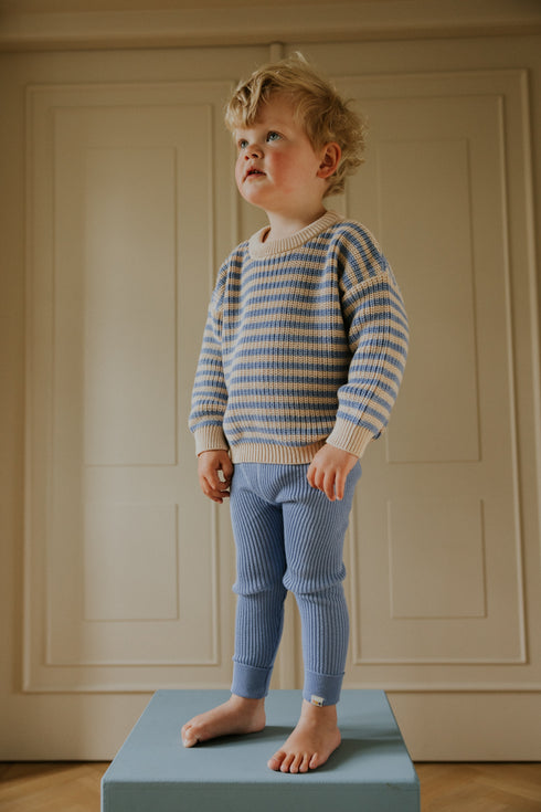 Knitted Leggings Fine Rib 2.0 - CORNFLOWER (PO)