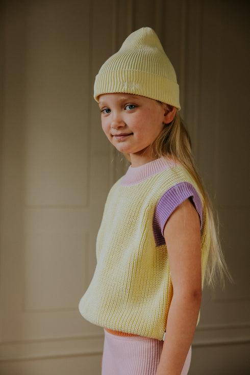 Fine Knitted Beanie - BUTTERMILK (PO)