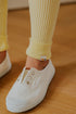 Knitted Leggings Fine Rib 2.0 - BUTTERMILK (PO)