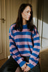 Stripes Knitted WOMEN'S Sweater - COTTON CANDY