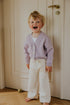 Jersey Cardigan (v-neck) - LILAC SPECKLES (PO)