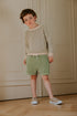 Stripes Knitted Sweater (fine stripes) - SAGE STRIPES (PO)
