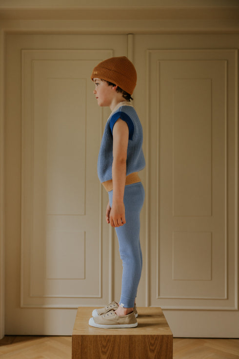 Color Block Spencer - CORNFLOWER (PO)