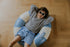 Stripes Knitted Sweater (fine stripes) - CORNFLOWER STRIPES (PO)