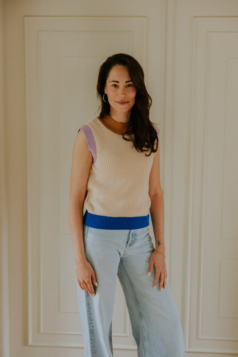 WOMEN's Color Block Spencer - DAYDREAM (PO)
