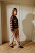 Stripes Knitted WOMEN'S Sweater - AUBERGINE