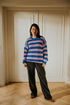 Stripes Knitted WOMEN'S Sweater - COTTON CANDY