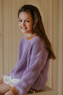 Chunky Knitted Sweater - LAVENDER BREEZE (PO)