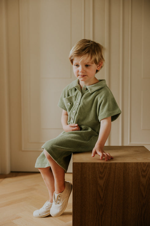 Terry Jumpsuit Bobbie - SAGE (PO)