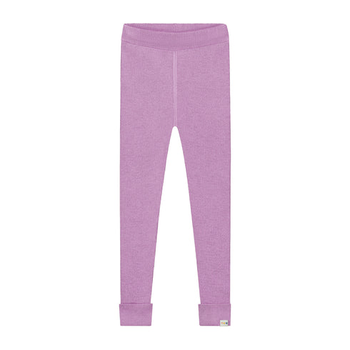 Knitted Leggings Fine Rib - ORCHID