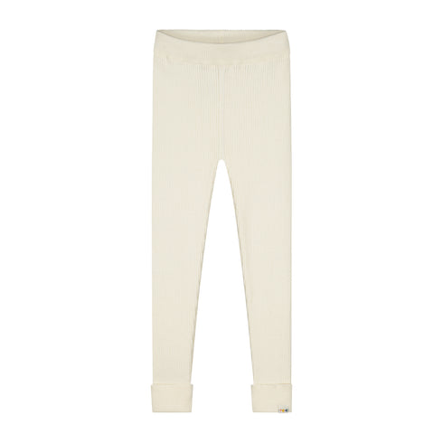 Knitted Leggings Fine Rib - PEARL