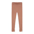 Knitted Leggings Fine Rib - VINTAGE PINK