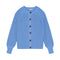 Balloon Sleeve Knitted WOMEN'S Cardigan - CORNFLOWER