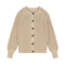 Balloon Sleeve Knitted WOMEN'S Cardigan - CREAM