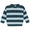 Stripes Knitted Sweater - BLUE BIRD