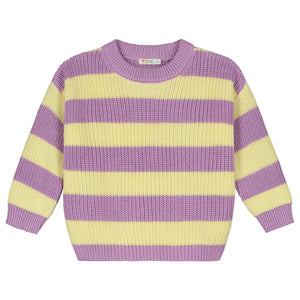 Stripes Knitted Sweater - ICE CREAM