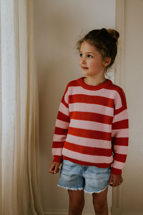 Stripes Knitted Sweater - LEMONADE