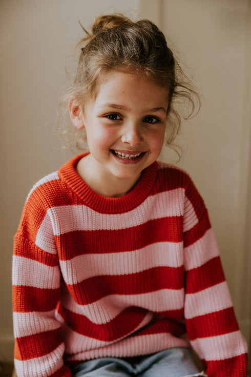 Stripes Knitted Sweater - LEMONADE