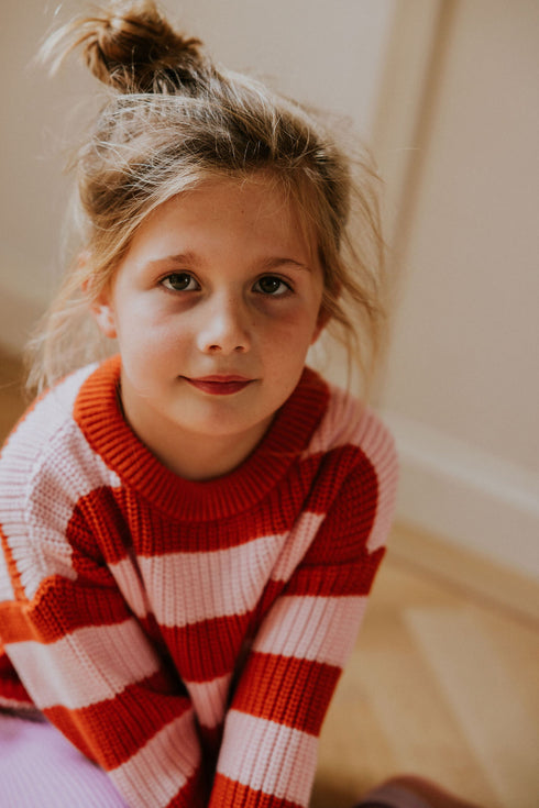 Stripes Knitted Sweater - LEMONADE