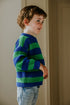 Stripes Knitted Sweater - PEACOCK