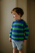 Stripes Knitted Sweater - PEACOCK